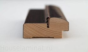 Коробка шпон ольхи с уплотнителем 75х40х2080мм для дверей Ока, Эмаль белая